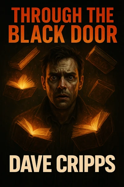Cover art for the short story Through The Black Door.